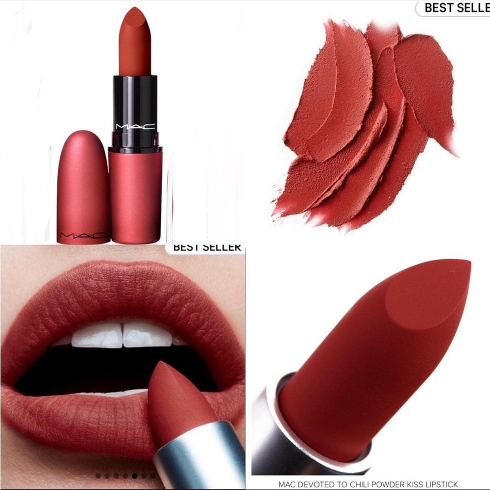 MAC Powder Kiss Lipstick - Devoted To Chili Full Size